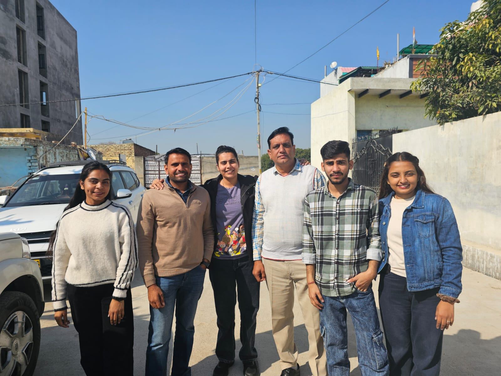 Core leadership team after a constituency walkthrough